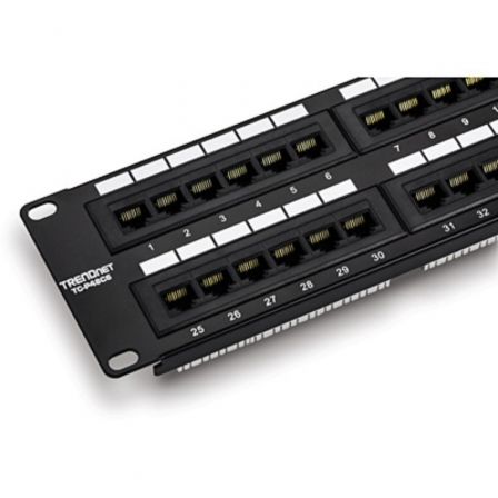 Trendnet TC-P48C6 Panel de parches de 48 puertos Cat.6 2U